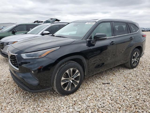 5TDGZRAH1MS058506 - 2021 TOYOTA HIGHLANDER XLE BLACK photo 1
