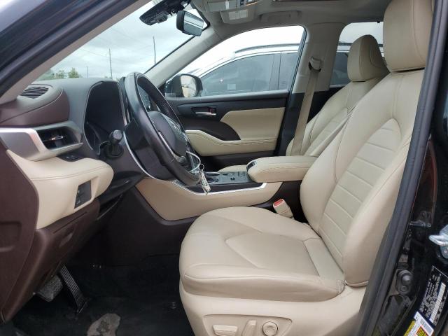 5TDGZRAH1MS058506 - 2021 TOYOTA HIGHLANDER XLE BLACK photo 7