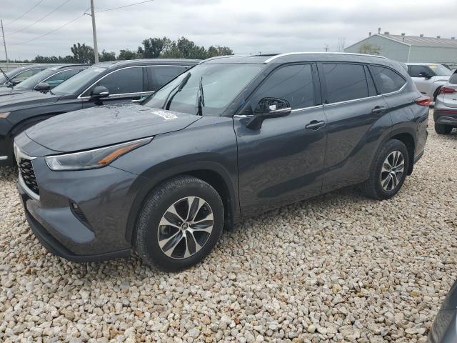 5TDGZRAH6MS035741 - 2021 TOYOTA HIGHLANDER XLE GRAY photo 1
