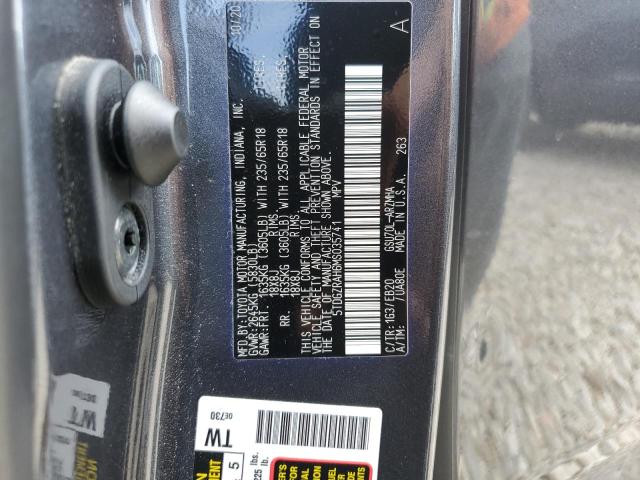 5TDGZRAH6MS035741 - 2021 TOYOTA HIGHLANDER XLE GRAY photo 13