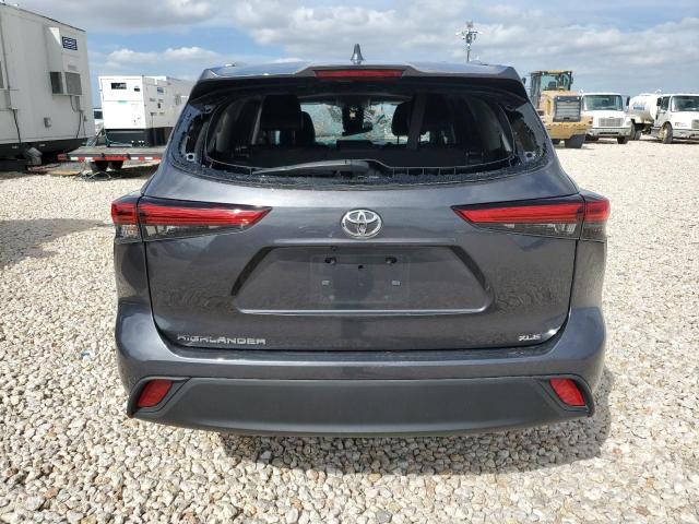 5TDGZRAH6MS035741 - 2021 TOYOTA HIGHLANDER XLE GRAY photo 6