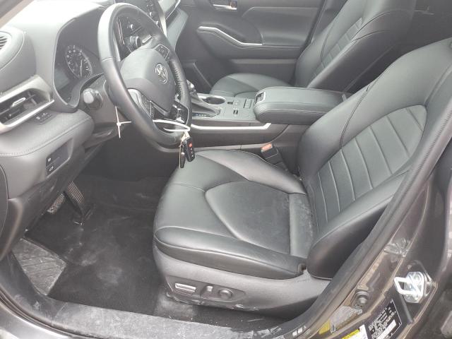 5TDGZRAH6MS035741 - 2021 TOYOTA HIGHLANDER XLE GRAY photo 7