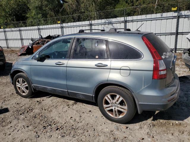 5J6RE3H78BL012663 - 2011 HONDA CR-V EXL BLUE photo 2