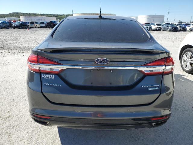 3FA6P0K96HR117357 - 2017 FORD FUSION TITANIUM GRAY photo 6