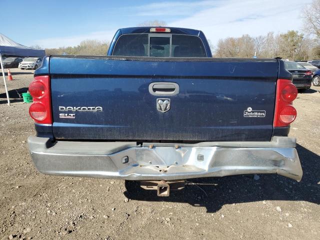 1D7HE42K46S697900 - 2006 DODGE DAKOTA SLT BLUE photo 6