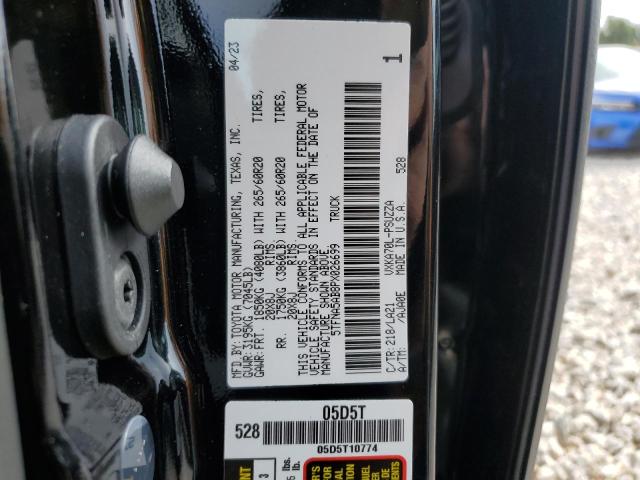 5TFNA5AB8PX026699 - 2023 TOYOTA TUNDRA CREWMAX PLATINUM Schwarz Foto 13