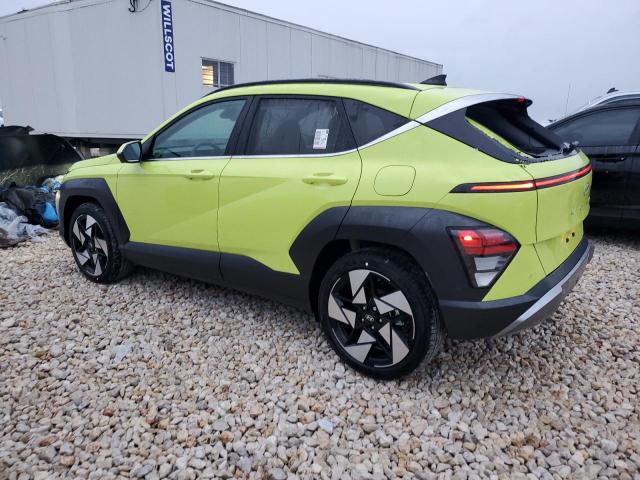 KM8HE3A38RU032906 - 2024 HYUNDAI KONA LIMITED GREEN photo 2