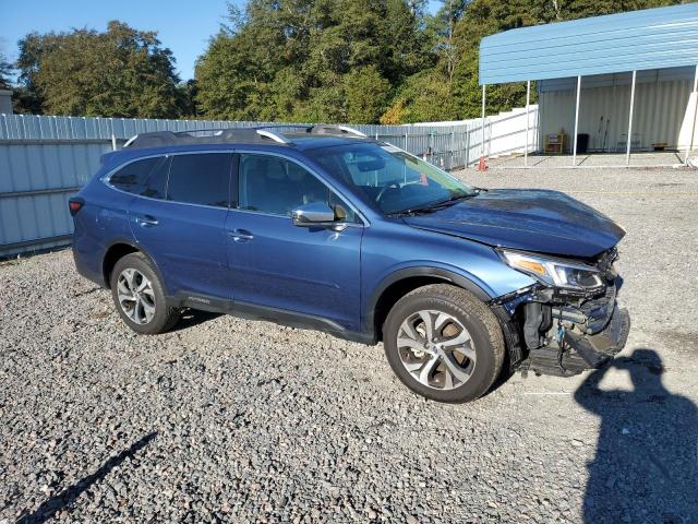 4S4BTGPD0M3107616 - 2021 SUBARU OUTBACK TOURING BLUE photo 4