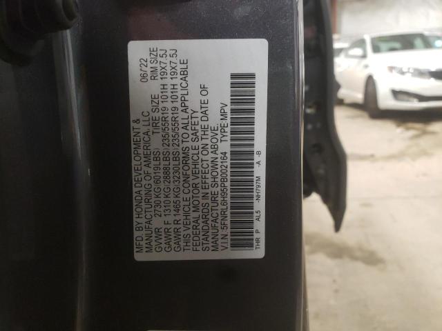 5FNRL6H95PB002164 - 2023 HONDA ODYSSEY ELITE فحمي صورة 13