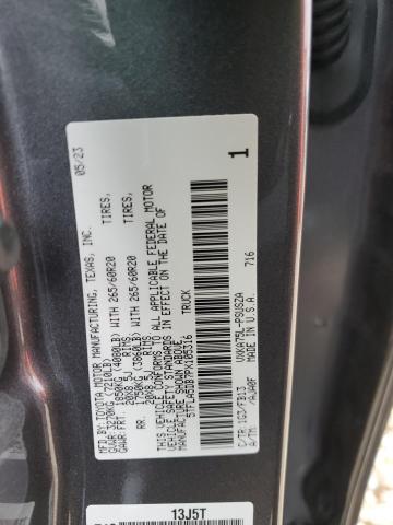 5TFLA5DB7PX105316 - 2023 TOYOTA TUNDRA CREWMAX SR GRAY photo 12