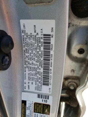 5TEJU62N79Z616232 - 2009 TOYOTA TACOMA DOUBLE CAB PRERUNNER SILVER photo 13