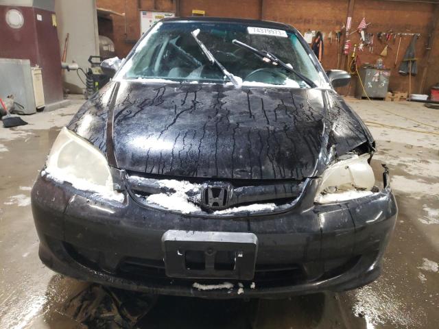 2HGES16335H512265 - 2005 HONDA CIVIC DX VP BLACK photo 5