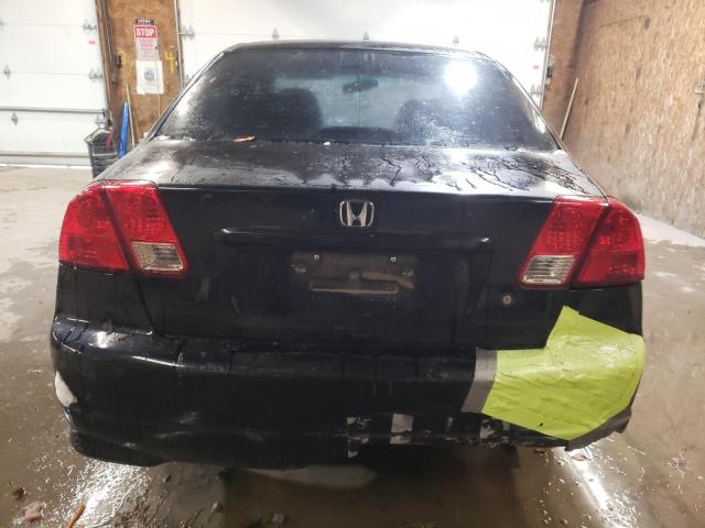 2HGES16335H512265 - 2005 HONDA CIVIC DX VP BLACK photo 6