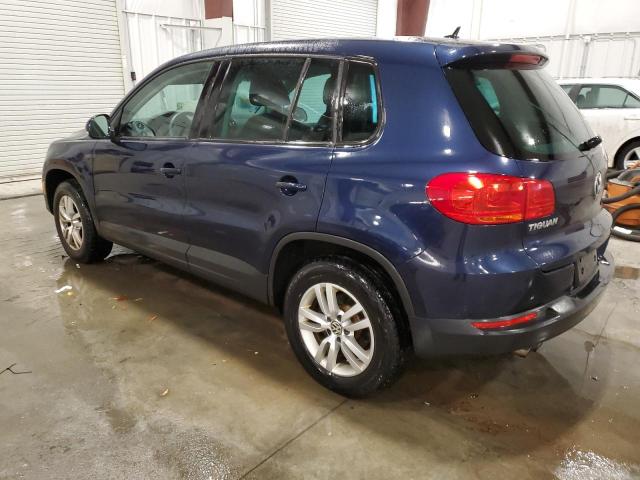 WVGBV7AX1CW570097 - 2012 VOLKSWAGEN TIGUAN S BLUE photo 2