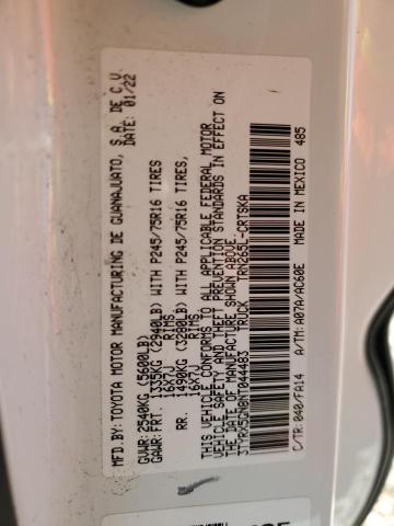 3TYRX5GN8NT044483 - 2022 TOYOTA TACOMA ACCESS CAB Ақ фото 12