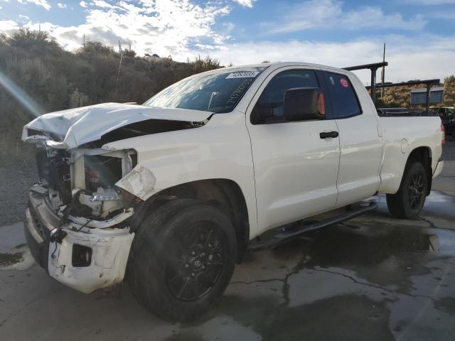 5TFUY5F12KX830979 - 2019 TOYOTA TUNDRA DOUBLE CAB SR/SR5 WHITE photo 1