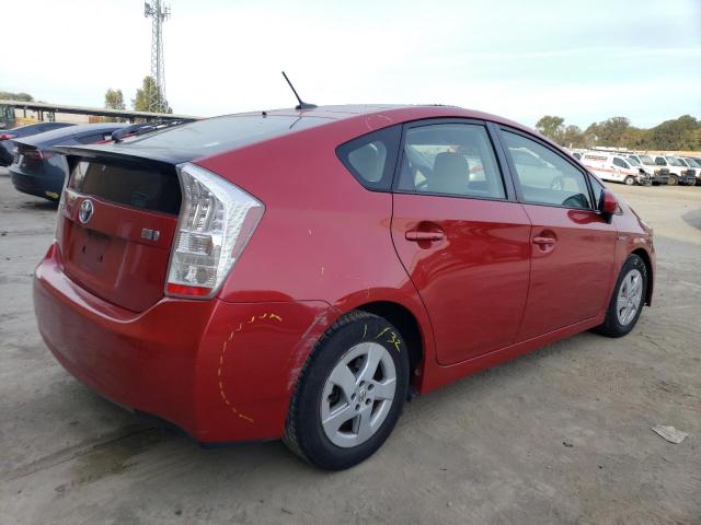 JTDKN3DU5B5373050 - 2011 TOYOTA PRIUS RED photo 3