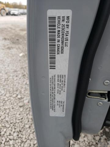 2C3CDXHG5NH103630 - 2022 DODGE CHARGER GT GRAY photo 12