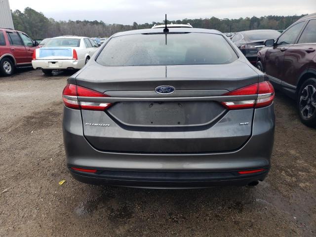 3FA6P0H75HR150081 - 2017 FORD FUSION SE GRAY photo 6