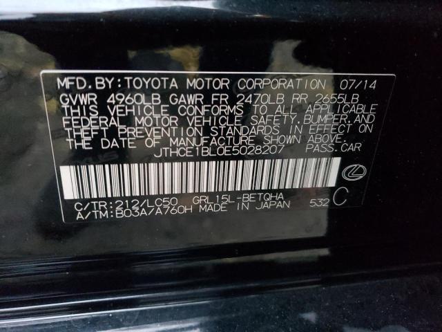 JTHCE1BL0E5028207 - 2014 LEXUS GS 350 BLACK photo 12