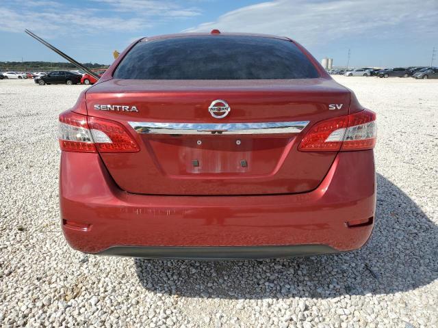 3N1AB7AP2FL682896 - 2015 NISSAN SENTRA S BURGUNDY photo 6