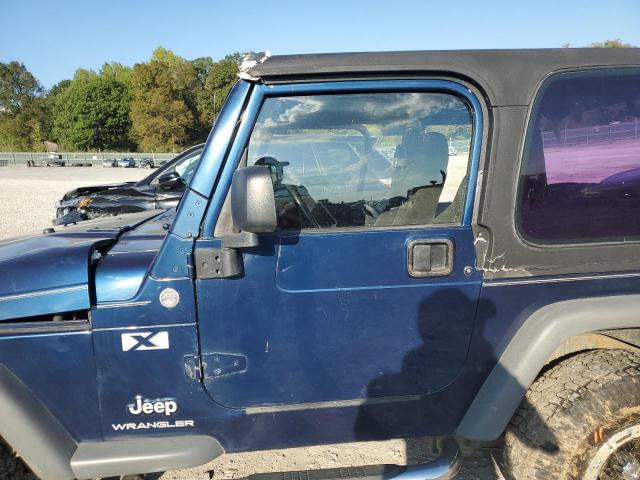 1J4FA39S95P301999 - 2005 JEEP WRANGLER X BLUE photo 7