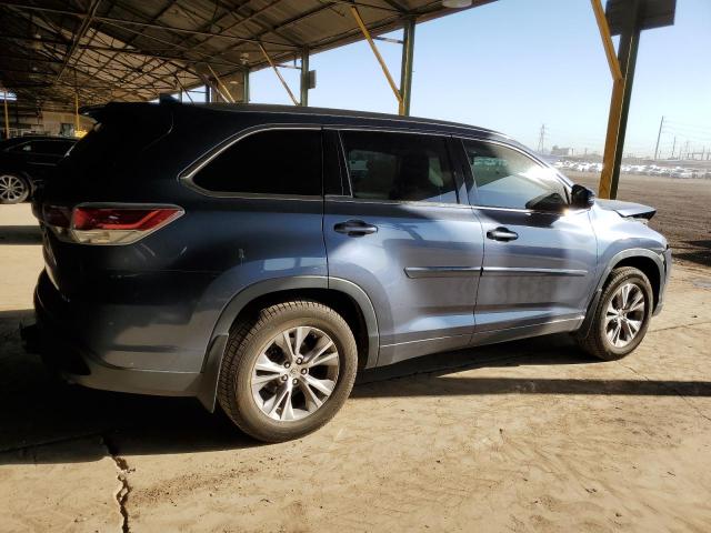 5TDJKRFH5ES041020 - 2014 TOYOTA HIGHLANDER XLE Mavi foto 3