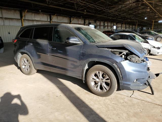 5TDJKRFH5ES041020 - 2014 TOYOTA HIGHLANDER XLE Mavi foto 4