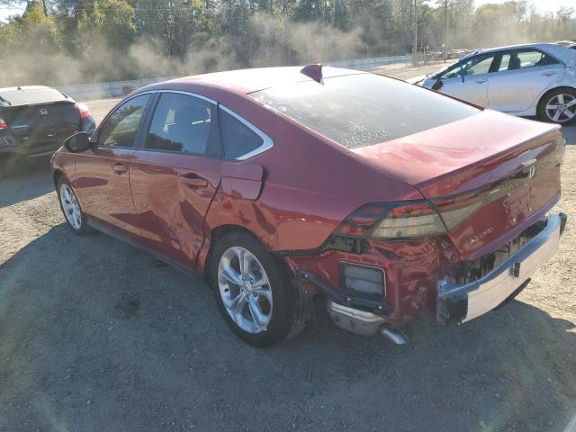 1HGCY1F21PA020820 - 2023 HONDA ACCORD LX RED photo 2