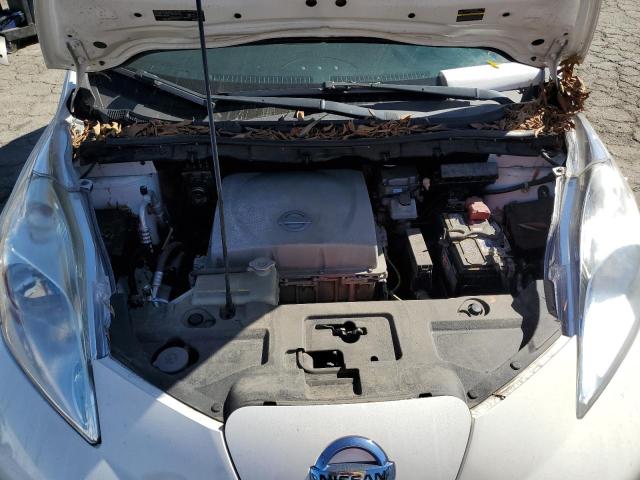 1N4AZ0CPXDC417719 - 2013 NISSAN LEAF S WHITE photo 11