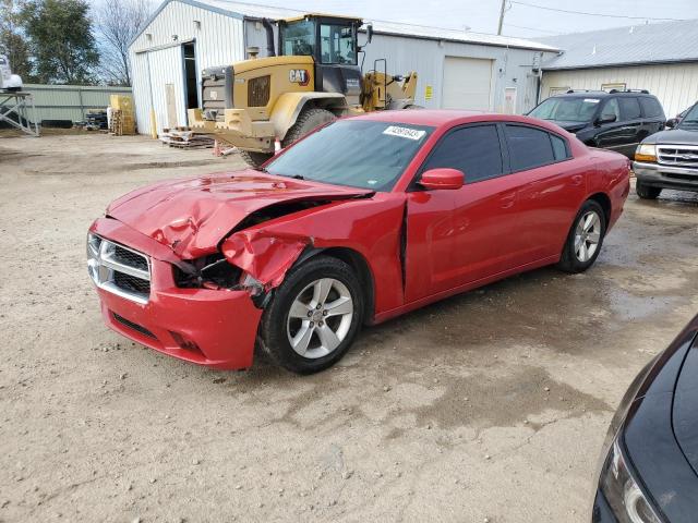 2C3CDXBG7DH512803 - 2013 DODGE CHARGER SE RED photo 1