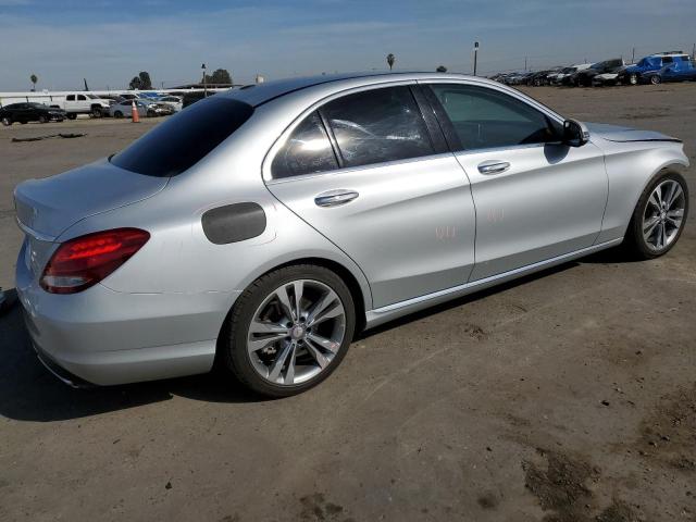 55SWF4JB7GU161780 - 2016 MERCEDES-BENZ C 300 SILVER photo 3