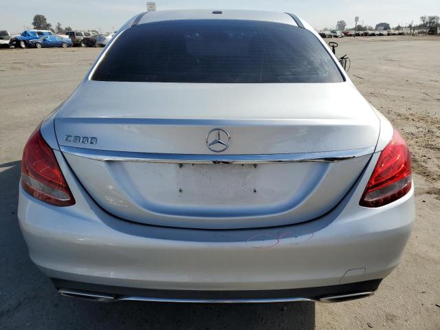 55SWF4JB7GU161780 - 2016 MERCEDES-BENZ C 300 SILVER photo 6