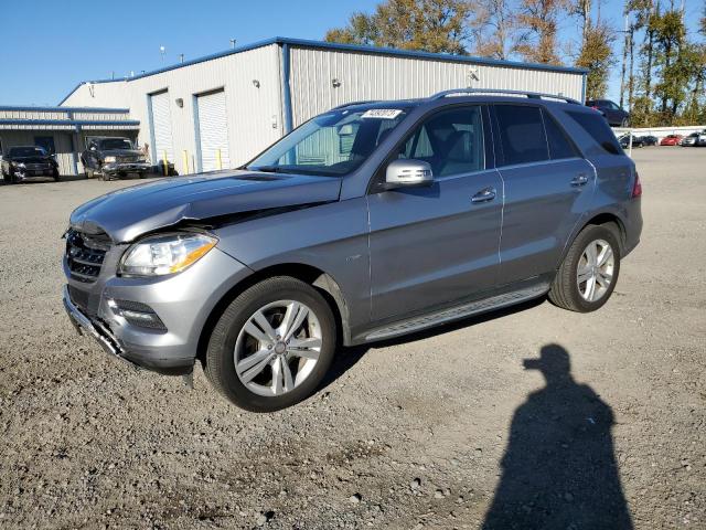 4JGDA5HB6CA024296 - 2012 MERCEDES-BENZ ML 350 4MATIC SILVER photo 1