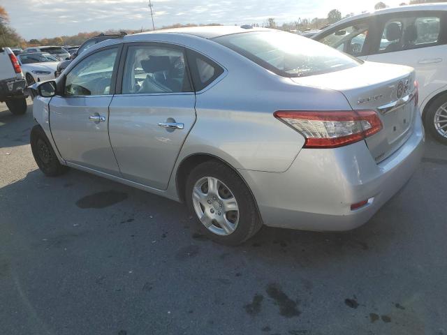 3N1AB7APXFY230780 - 2015 NISSAN SENTRA S SILVER photo 2