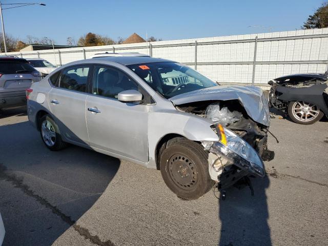 3N1AB7APXFY230780 - 2015 NISSAN SENTRA S SILVER photo 4