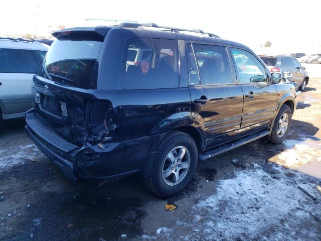 5FNYF18696B020001 - 2006 HONDA PILOT EX BLACK photo 3