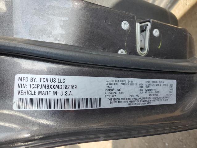 1C4PJMBXXMD182169 - 2021 JEEP CHEROKEE TRAILHAWK Boz foto 13