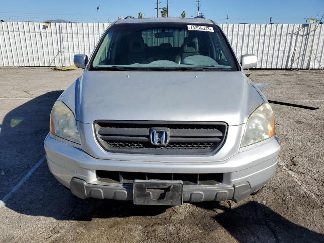 2HKYF18615H543903 - 2005 HONDA PILOT EXL GRAY photo 5