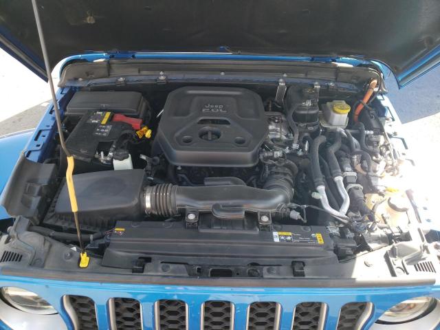 1C4JJXP69MW734692 - 2021 JEEP WRANGLER U SAHARA 4XE BLUE photo 11