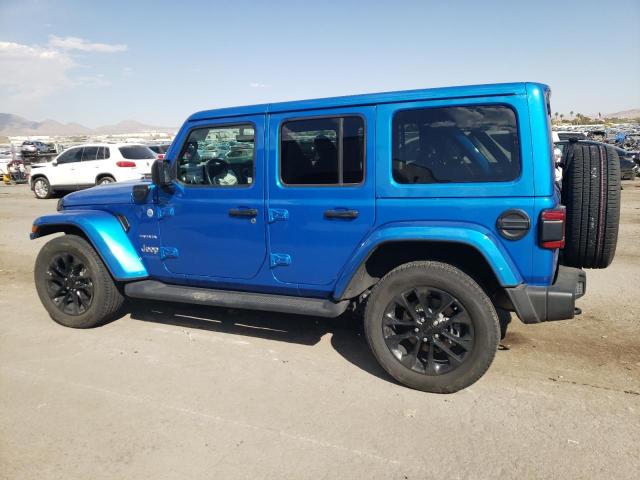 1C4JJXP69MW734692 - 2021 JEEP WRANGLER U SAHARA 4XE BLUE photo 2