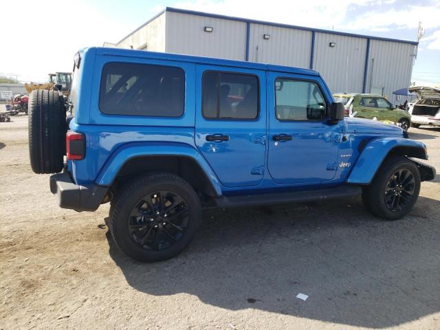 1C4JJXP69MW734692 - 2021 JEEP WRANGLER U SAHARA 4XE BLUE photo 3