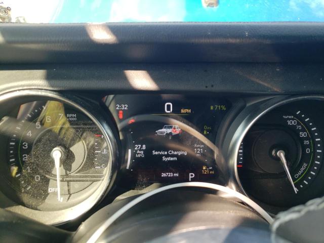 1C4JJXP69MW734692 - 2021 JEEP WRANGLER U SAHARA 4XE BLUE photo 9