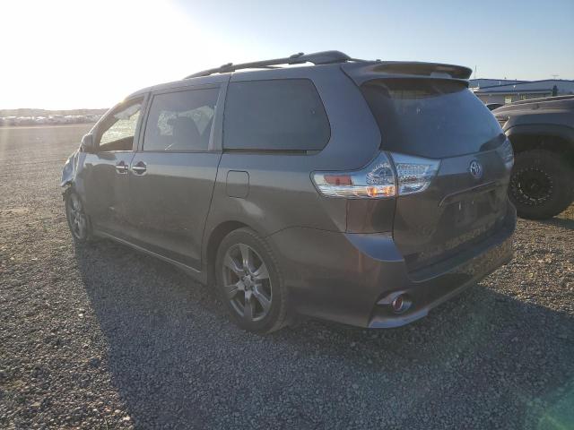 5TDXZ3DC9HS816949 - 2017 TOYOTA SIENNA SE GRAY photo 2