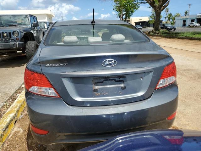 KMHCT4AEXDU403760 - 2013 HYUNDAI ACCENT GLS GRAY photo 6