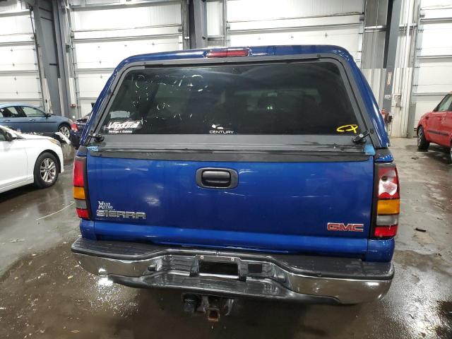 2GTEK19T641283923 - 2004 GMC NEW SIERRA K1500 BLUE photo 6