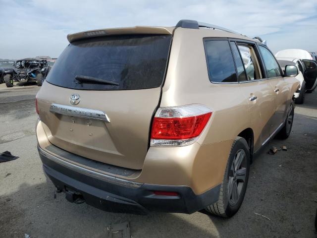 5TDYK3EH0CS052632 - 2012 TOYOTA HIGHLANDER LIMITED GOLD photo 3