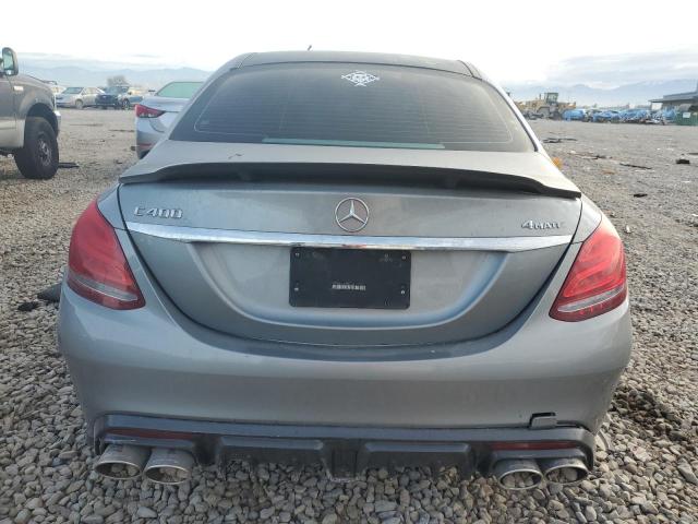 55SWF6GB9FU033753 - 2015 MERCEDES-BENZ C 400 4MATIC GRAY photo 6