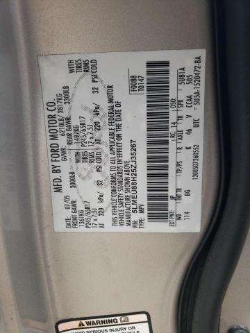 5LMEU88H25ZJ35267 - 2005 LINCOLN AVIATOR ვერცხლისფერი ფოტო 13