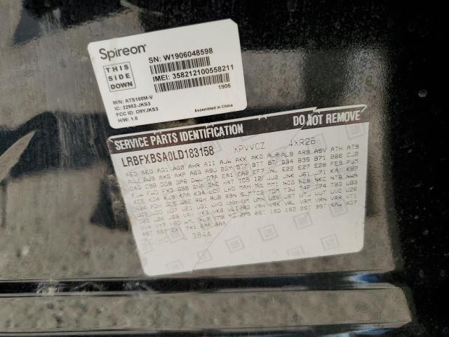 LRBFXBSA0LD183158 - 2020 BUICK ENVISION PREFERRED შავი ფოტო 13